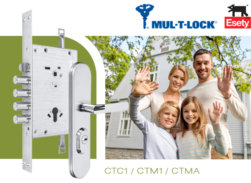 Механические многонаправленные замки ESETY by MUL-T-LOCK® (Эсети Мультилок) моделей CТC1, CTМ1, CTМА