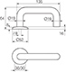 Фурнітура для міжкімнатних дверей ABLOY 002inoxi