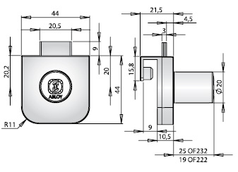 Мебельные замки ABLOY