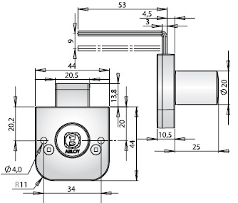 Мебельные замки ABLOY