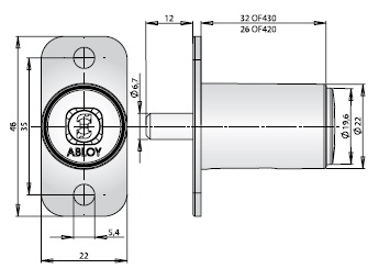 Мебельные замки ABLOY