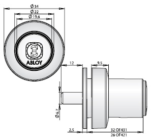 Мебельные замки ABLOY