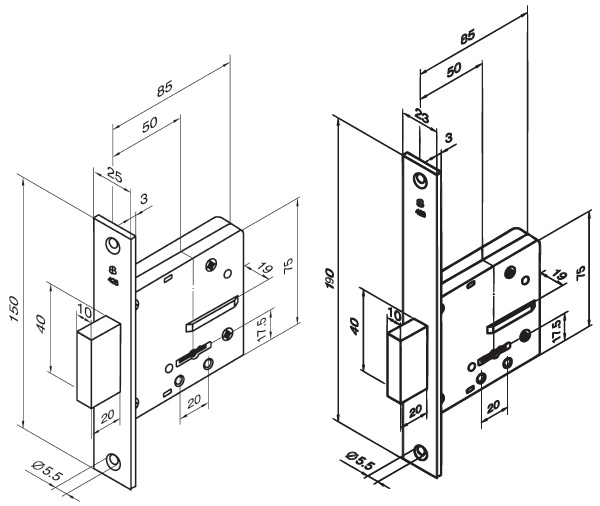 Дополнительные врезные замки ABLOY 428/LC2902